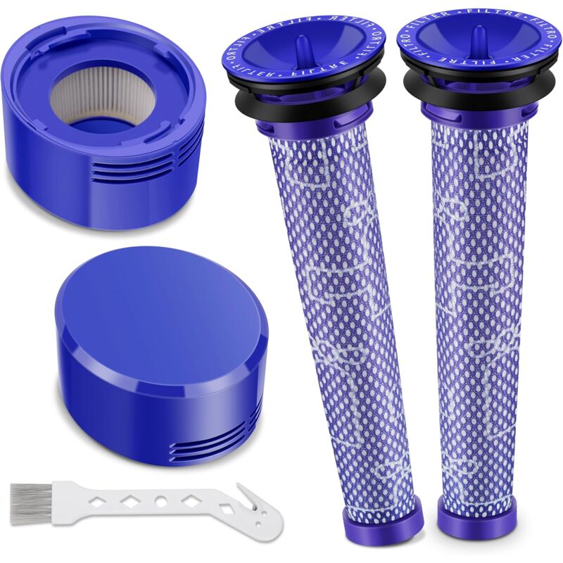 2 Pcs Filtres pour Dyson V8, Filtres pour Dyson V8 Animal Aspirateur, Filtre Dyson V8 Absolute, Filtre pour Aspirateur Dyson V7, Filtre HEPA