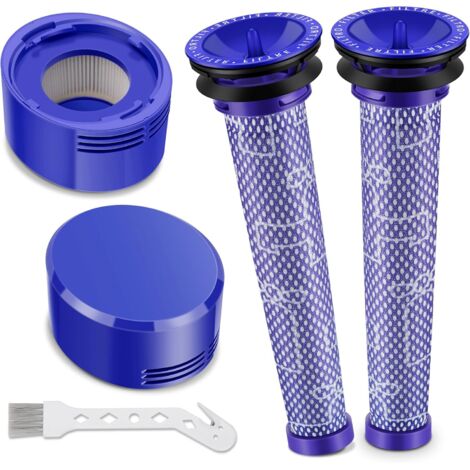 2 Pcs Filtres pour Dyson V8, Filtres pour Dyson V8 Animal Aspirateur, Filtre Dyson V8 Absolute, Filtre pour Aspirateur Dyson V7, Filtre HEPA Compatible avec Dyson V7 V8 SV10 SV17