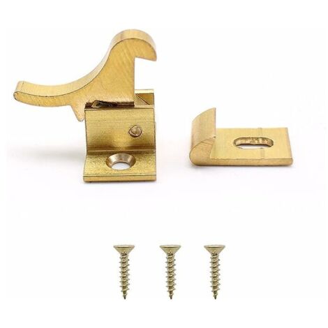 2 Pcs Forme D'oiseau Créatif Verrou de Fenêtre, Moraillon Porte Cadenas pour Chambre à Coucher ou Fenêtre, Avec Vis Jointes