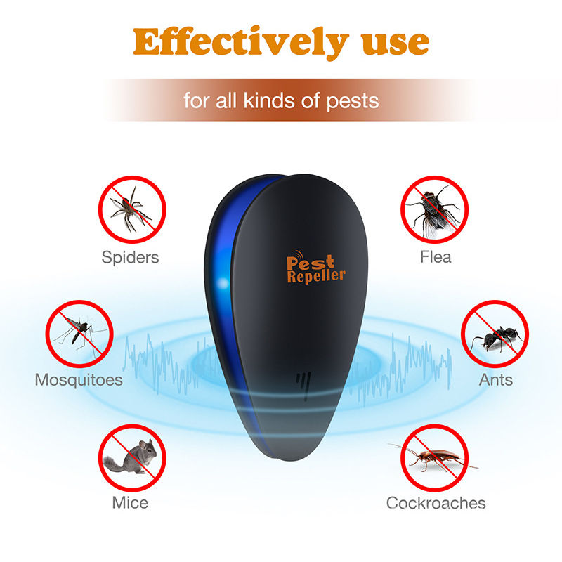2 Pcs Home Small Electronic Insect Repellent Creative Inverter Ultrasonic Insect Repellent Hasaki
