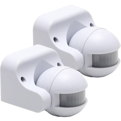 2 Pcs Interrupteur à détecteur de Mouvement Infrarouge PIR AC 220V-240V, Montage au Plafond, détecteur de présence, Interrupteur Mural, portée de détection 12m à 180°