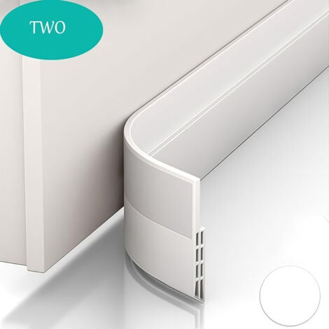 YOZHIQU 2 pcs Joints de porte, nouvelle isolation bas (pose rapide), boudin de porte isolant froid,Isolation phonique porte, isolation efficace contre la chaleur, le froid, le bruit, l'humidité et les insecte