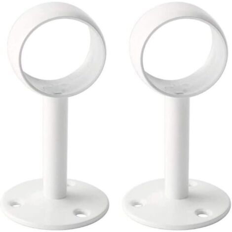 2 PCS Le diamètre de 32 mm / 1-1/4 Pouces Rideau de Douche Tringle de Tringle de Tringle de Cadre Bride de Tuyau, Douille, Support de Montage au Plafond Support de raccord de Tuyau