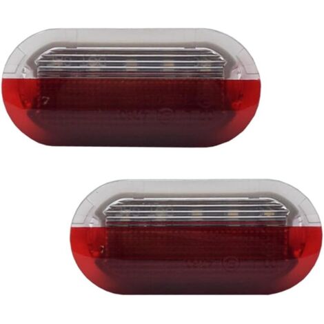 2 PCS LED lumières de courtoisie de porte avec avertissement pour VW Golf 4 Polo Mk4 Bora 6R Sharan LED 1J0949105A 1J0947413