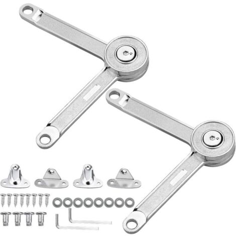 2 PCS Meuble Armoire Meuble Porte Ascenseur Support Charnière Charnière Porte Placard Meubles Placard Couvercle Flap Restez Tampon Amortisseur Réglable