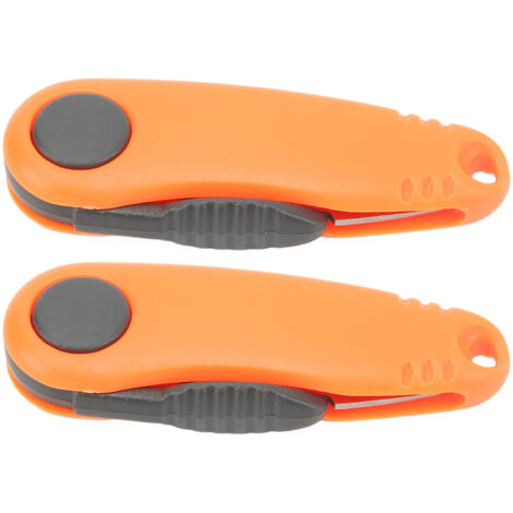 2 PCS Mini Ciseaux à Ligne de Badminton en Forme de Crevette Rapides, Ciseaux à Ligne de Pêche Pliables Portables Orange pour Extérieur