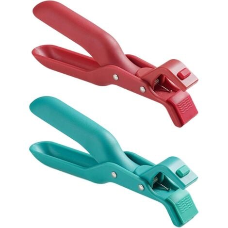 GABRIELLE 2 Pcs Pince Air Fryer,Pince Cuisine Silicone,Ustensiles Air Fryer,Pince Multifonctions,Clip Anti-Brûlure,Convient Pour Friteuse À Air, Isolation Thermique, Bols Chauds, Assiettes