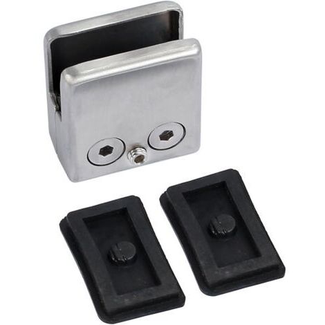 2 PCS Pince Verre 8-10mm en Acier Inoxydable 304 Réglable Angulairement Fixation Miroir Mural, pour Garde-Corps d'Escalier Clôture de Piscine
