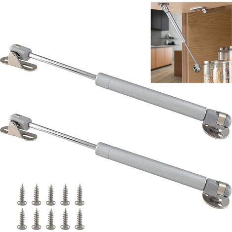 2 Pcs Pistones a Gas Brazo Neumático 120N Hidráulico Elevador de Puerta de Muebles con Tornillos