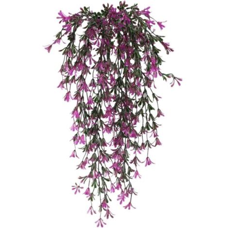 2 pcs Plante Artifici Suspendue Fleurs Artificis Plantes Guirlande Vigne pour Intérieur Extérieur Jardinière Suspendue Maison Jardin Balcon Bureau Balcon Clôture Treillis