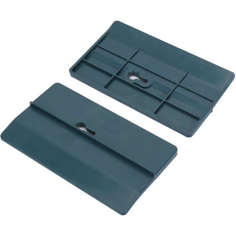 2 Pcs Plaque d'adaptation au plafond en abs 15x8mm pour l'installation au plafond Travaux de décoration intérieure