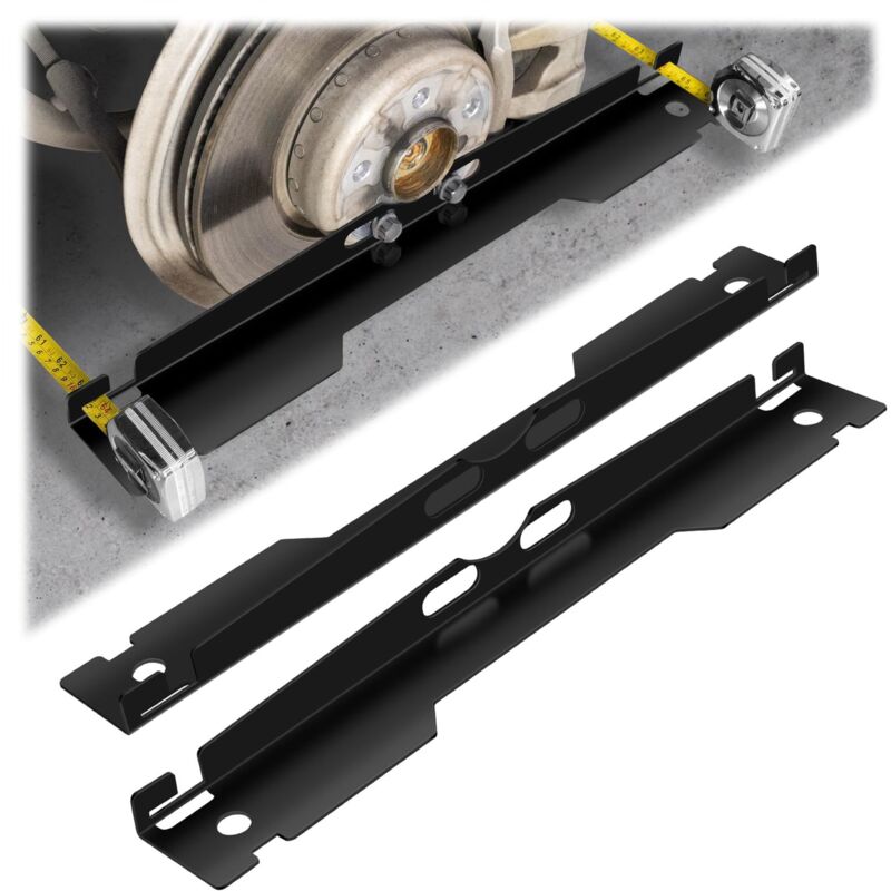 2 PCS Plaques d'alignement des orteils Divers véhicules Accessoire robuste Outil d'alignement des roues en acier Kit de conception de trou