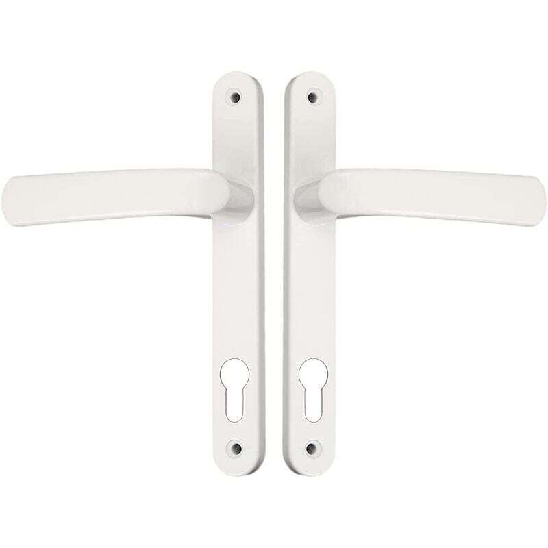 2 PCS Poignée de porte, poignée de porte en aluminium pour chambre à coucher avec vis d'assemblage