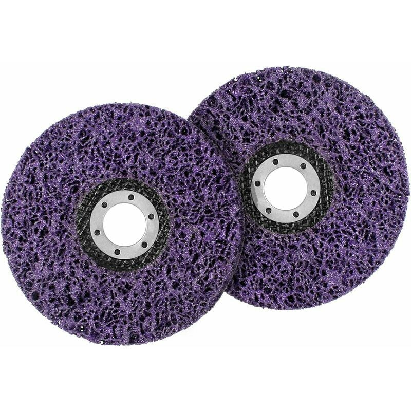 2 pcs Poly Strip Disc Wheel 125mm Polishing Disc Poly Strip Wheel Discs Effective Paint Rust Remover Clean Tool Abrasive Wheel for Angle Grinder