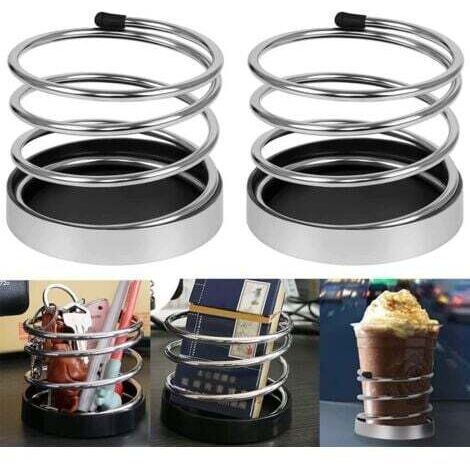 2 Pcs Porte Boisson Voiture, Porte-Gobelet d'eau Voiture,Voiture Porte-Gobelet, Porte Gobelet de Voiture, Porte-Gobelets Universels en Acier Inoxydable, pour Tasses à Eau, Tasses à Café