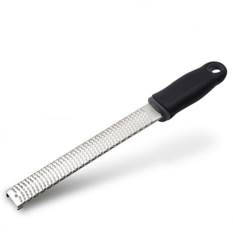 2 Pcs Râpe à en Couleur pour Agrumes, Parmesan, Gingembre, Chocolat et Noix de Muscade avec Lame Fine（noir）