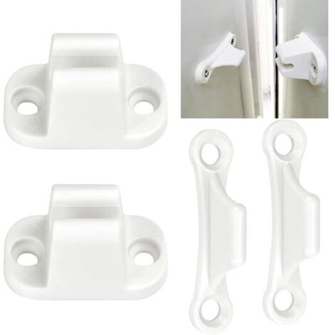 2 PCS Retenue de Porte Caravane en Plastique Arrêt de Porte de Camping-Car RV Porte Retenue 6cm Bloc Porte Camping Car Accessoires