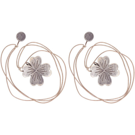 2 Pcs Rideau Embrasses Résine Magnétique Fleur Rideau Sangle Boucle Décoratif Rideaux Attache Retour pour Bureau À Domicile
