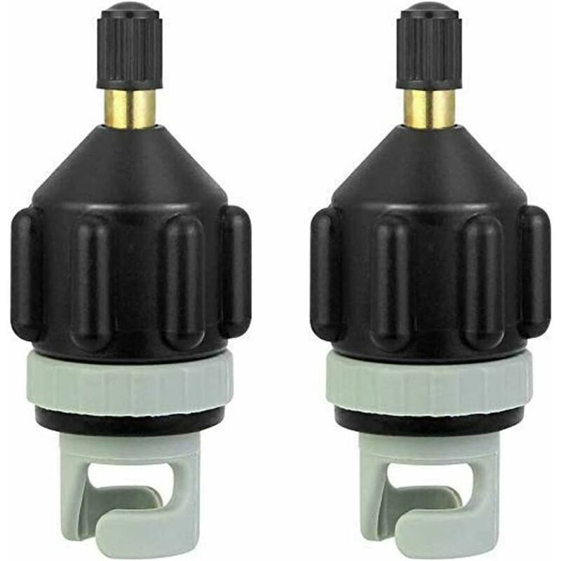 2 Pcs Sup Pompe Compresseur Adaptateur De Pompe à Valve Bateau Gonflable Stand up Paddle,pour Canots Pneumatiques Kayak Pompe Pied Pompe électrique