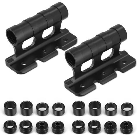 2 PCS Support de Fixation de Fourche de Vélo, Support Velo Voiture, Support de Fourche de Bicyclette avec 4 Fixations Amovibles pour Remorque Ou Porte-Bagages De Camion Stockage de Transportdyk-alovez