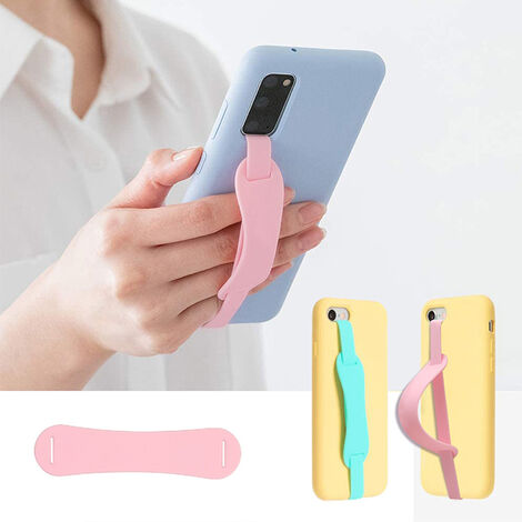 Lanière de téléphone universelle réglable avec clip détachable (noir + vert)