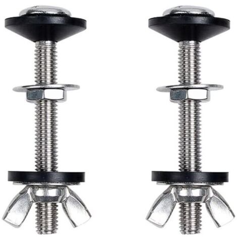 2 pcs Toilette Split réservoir d'eau vis de Fixation Accessoires Assis réservoir d'eau Fixation Connexion vis Toilette réservoir d'eau Accessoires d'installation,74mm