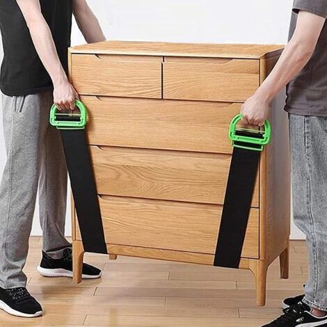 2 PCS Tragegurte Umzug, Transportgurt, Schwerlast Umzug Hebegurt Tragegurt - Lasten 600lbs, Einfaches Heben, Tragen, Bewegen von Boxen Möbeln Haushaltsgeräten