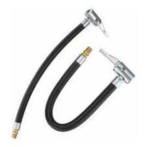 2 pcs Tuyau Pompe Gonflage Pneu, 35 Gonfleur de Valve Tube Pompe à Vélo Tuyau, Adaptateur de Valve de Pneu de Voiture, Tuyau en Caoutchouc d'air de Valve Voiture de Pneu