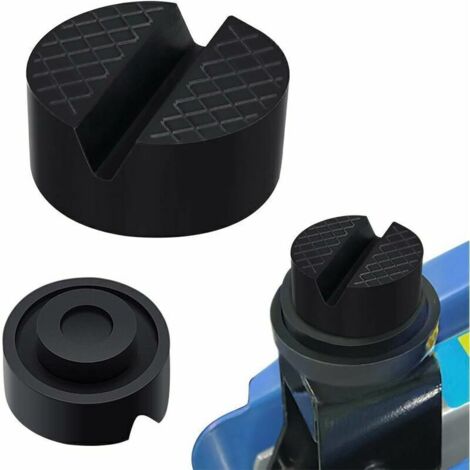 2 Pcs Universel Tampon Cric de Voiture Caoutchouc Cric Tampon Coussin Crique Hydraulique Auto Jack Pad Bloc de Support en Caoutchouc, Protéger Le Bas de Caisse Lors du Levage de La Voiture