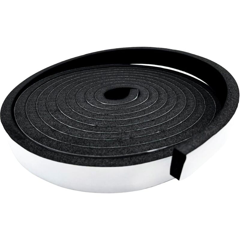 2 PcsJoint Isolation pour Fenêtre Porte, Joint Adhésif en Mousse Caoutchouc, 20mm de Large x 10mm d'Épaisseurs x 5m de Long,Fenêtre Contre le vent,