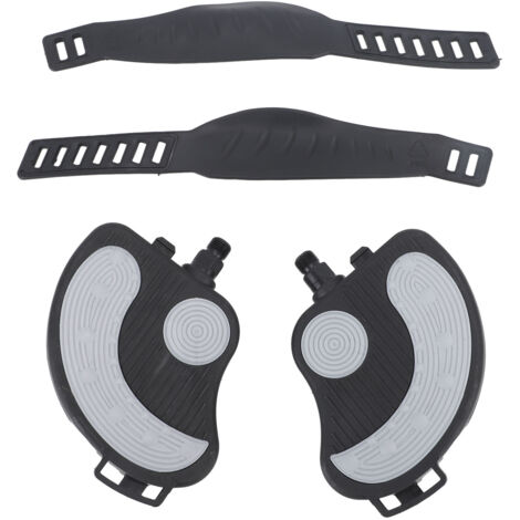 2 pedali per cyclette con cinturini in PP, PVC e acciaio inossidabile, universali e regolabili, per il ciclismo a casa o in palestra.
