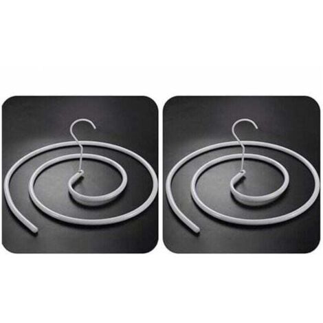 2 perchas en espiral para mantas, colchas, sábanas y colchones (redondas)