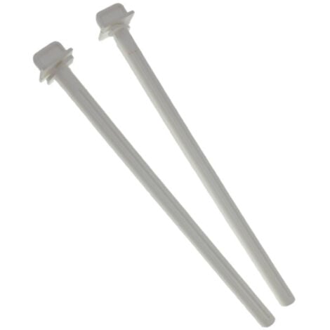 2 Perchoirs plastique blanc de 21.5 cm, pour oiseaux - Flamingo