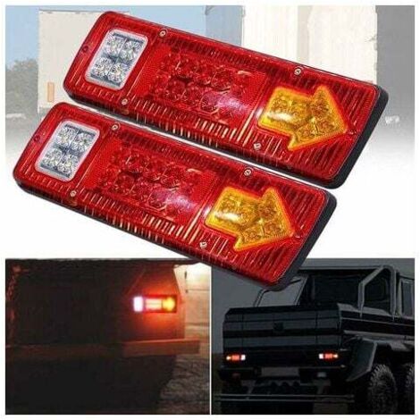 2x 12-24V LED Bianco Rosso Neon Posteriore Lato - Foto 4