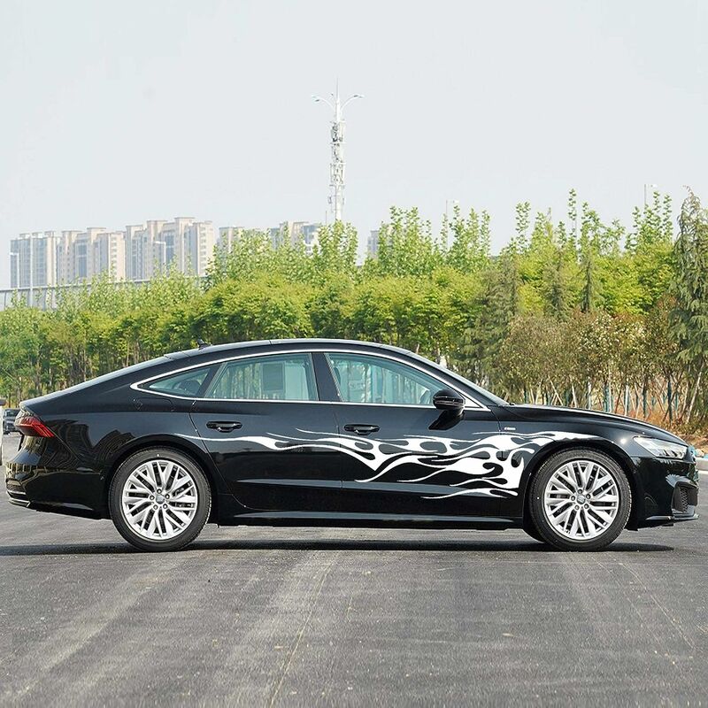 2 pezzi 210,5 cm Fiamma Grafica Fiamma Adesivo