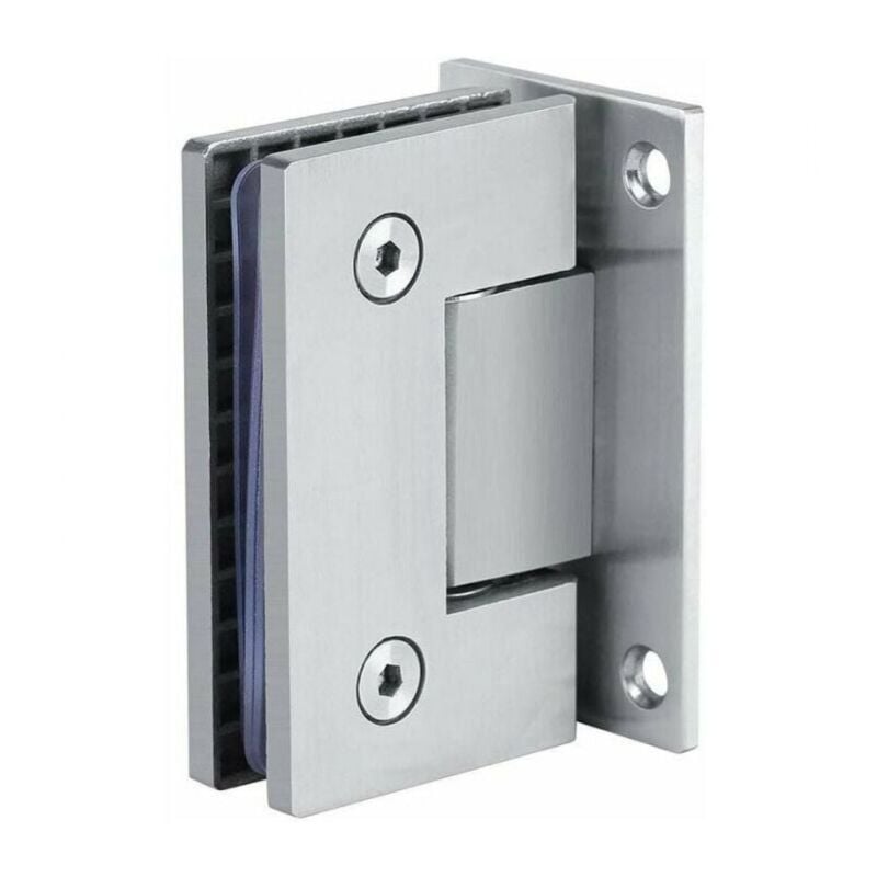 Image of 2 pezzi 8-10mm Accessori per viti, clip per cerniera porta in vetro, staffa da parete senza telaio a 90º, clip per porta doccia in vetro YMYNY
