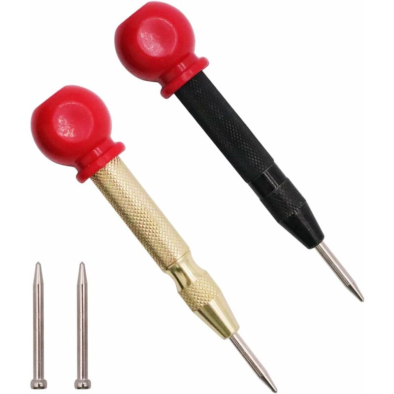 2 pezzi Auto Center Metal Auto Center Punch Tool