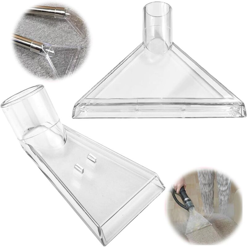 Image of 2 Pezzi Bocchetta Aspirapolvere per Divano Auto, Accessorio per Aspirapolvere, Bocchetta Manuale per Aspirapolvere, Bocchetta per Tappezzeria Divano,