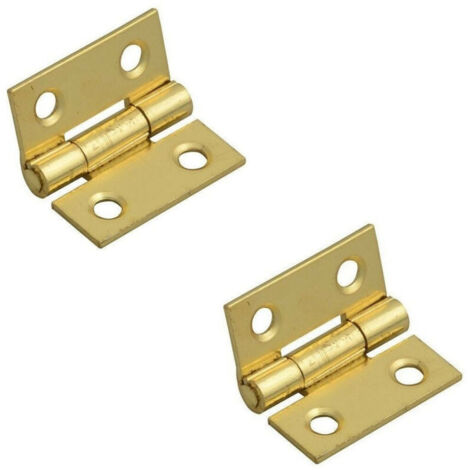 2 Pezzi Cerniere In Ottone Per Porte Mobili Armadi Sportelli Ante 25 Mm