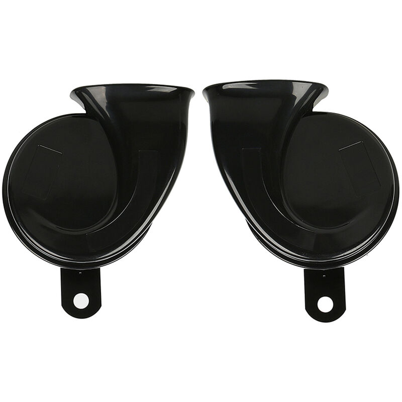 2 pezzi clacson per auto nero universale 12v forte...