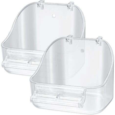 2 pezzi da appendere per vasca da bagno per uccelli, doccia, vasca da bagno, gabbia per la pulizia degli uccelli, doccia per pappagalli e passeri
