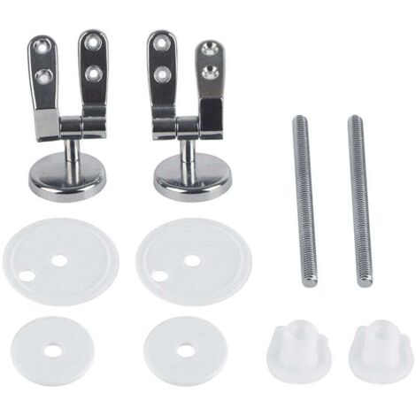 Viti Per Sedile Water 2 Pezzi - Fissaggio Cerniera In Acciaio Inox E Gomma, Per Copriwater, Facile Installazione - Foto 6