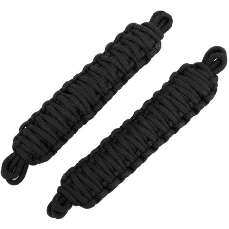 2 pezzi di cinghia di limitazione della protezione della corda di restrizione della portiera dell'auto adatta per Jeep Wrangler TJ 1997-2006 nero