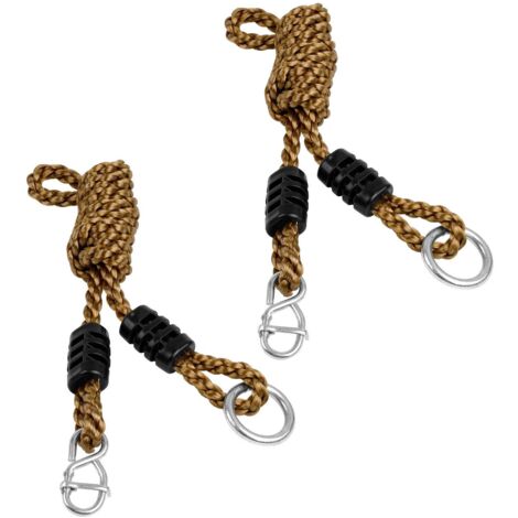 2 pezzi di corda per altalena da esterno, corda per altalena regolabile da 1,8 m, accessori stabili per altalena con fibbia in metallo, per altalena amaca, culla