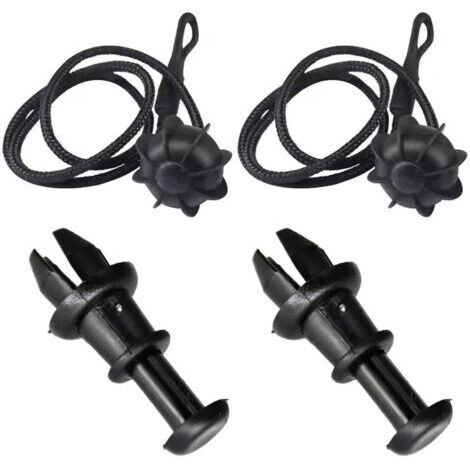 2 pezzi di corde di fissaggio universali per auto, cinghie di fissaggio per ripiani/bagagliaio/ripiano posteriore, con sistema di morsetto a sfera