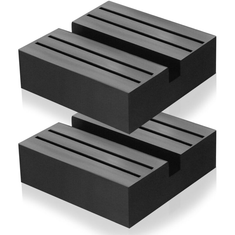 2 pezzi di cuscinetti in gomma per cric, cuscinetti per cric, cuscinetti in gomma, adattatori protettivi, cuscinetti antiscivolo per auto, neri