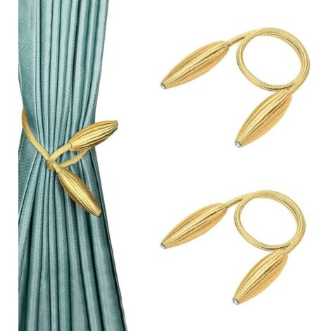 2 pezzi di fibbie per tende, fermatende magnetici, fermatende decorativi, fibbia magnetica per tende, supporto per tende, per tende, casa, soggiorno, camera da letto, ufficio