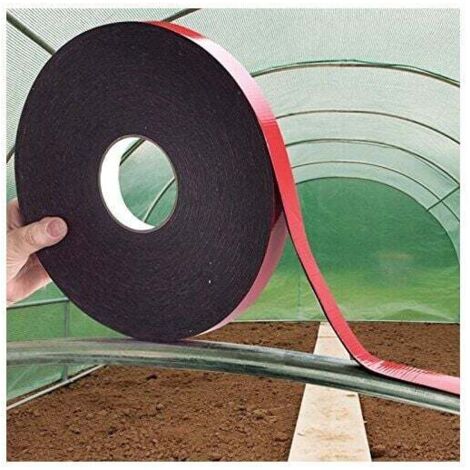 2 pezzi di nastro in schiuma termoresistente e termoconduttore per cerchi da serra da giardino, 20 mm x 20 m