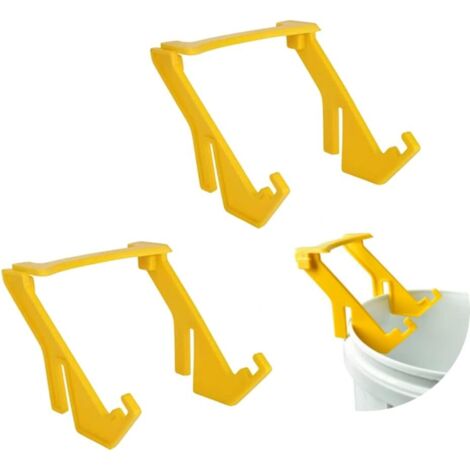 2 pezzi di plastica gialla per miele secchio telaio supporto maniglia strumenti apicoltura estrazione miele attrezzatura