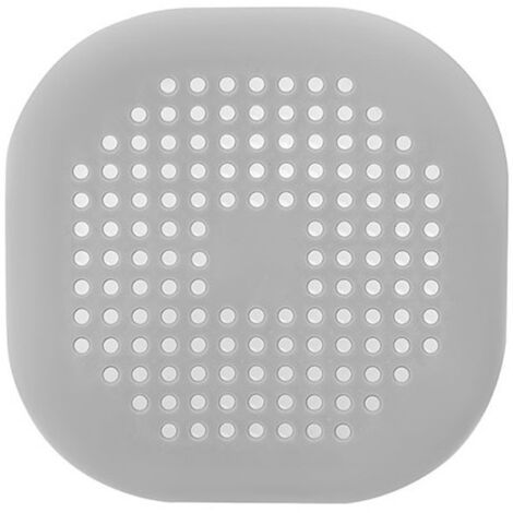 2 pezzi di protezione per scarico in silicone grigio, filtro da cucina con ventosa, filtro per scarico vasca, filtro da cucina